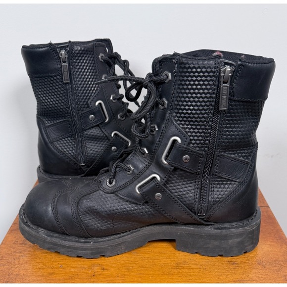 Harley-Davidson ASHERTON Mens Black Leather 8\